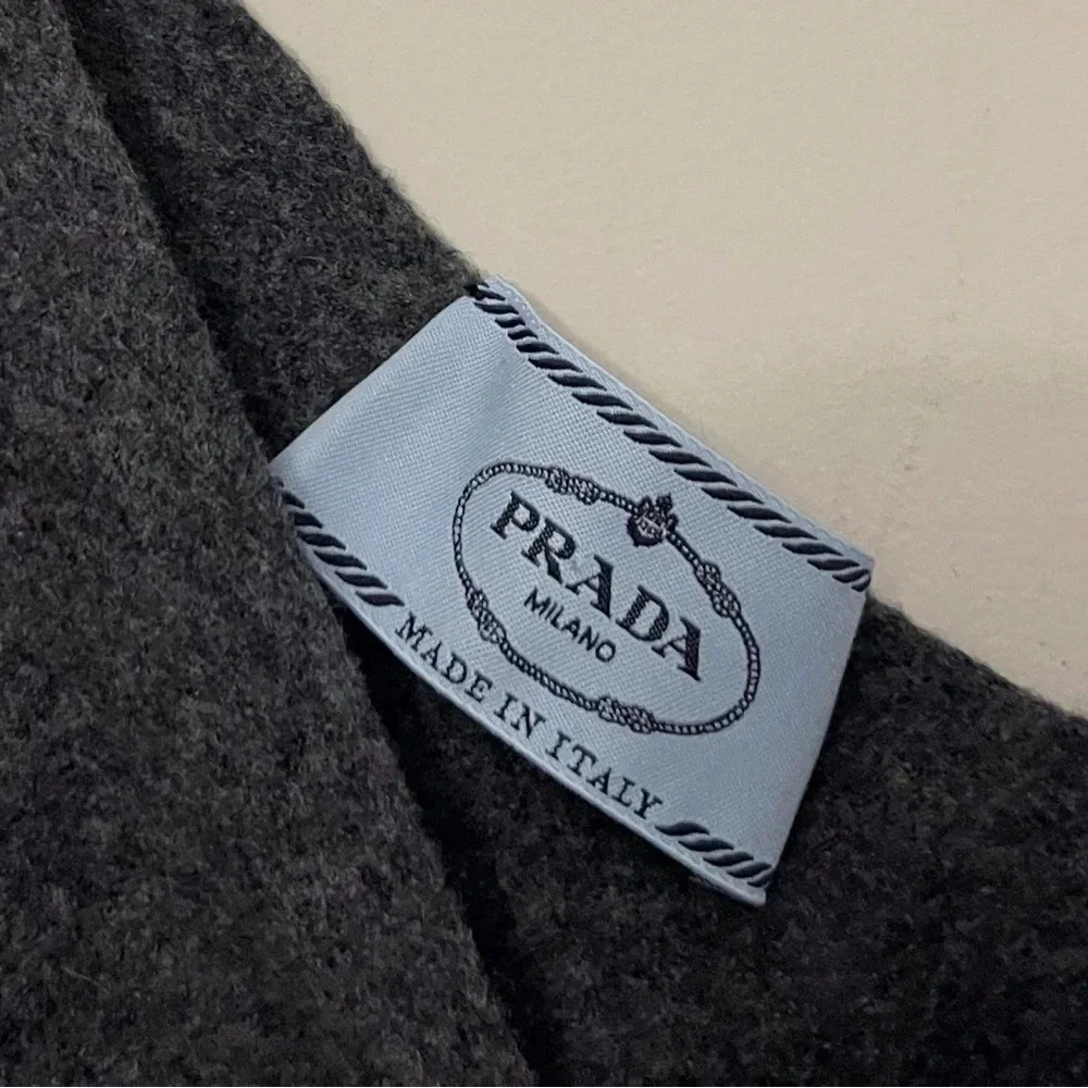 Prada wool sleeveless dress holiday party luxury workwear winter chic bodycon - Picture 4 of 8